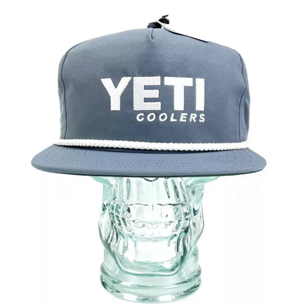 YETI Coolers Adjustable Rope Gray TRUCKER Hat